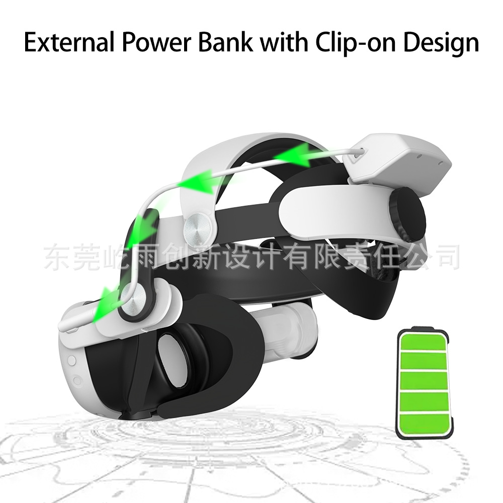 The New Meta Quest3S/Quest3 Charging Headband Does Not Press the Face, Has Battery Life, Vr Elite Headband