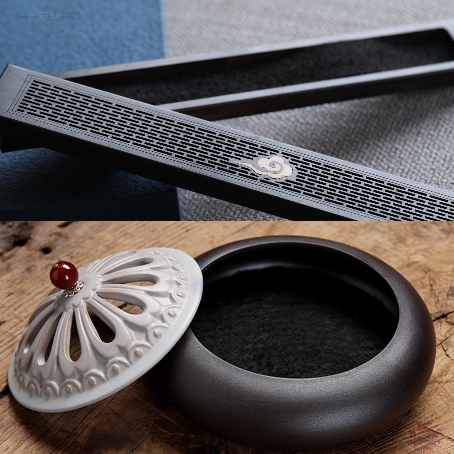 Spot Aluminum Foil Fireproof Cotton Incense Burner Flame Retardant Pad Insulation Cotton Carbon Fiber Fireproof Cotton Aromatherapy Box Long Incense Print