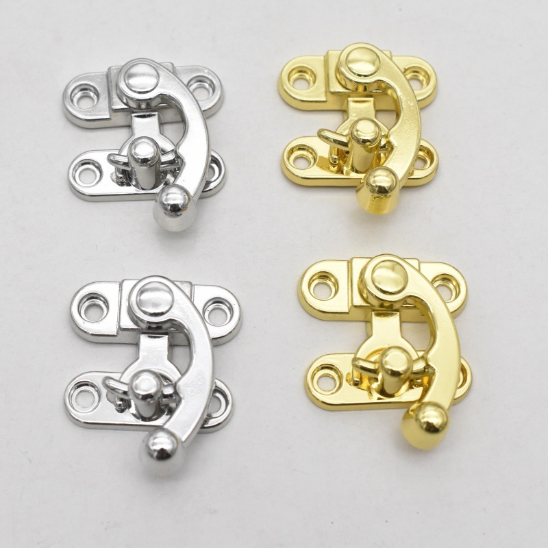 Antique-Style Iron Box Latch Hook Wine Box Clasp Gift Box Box Latch Horn Lock Hidden Box Latch Jingmao New Chinese Style