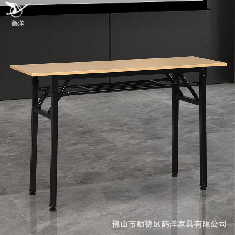 Manufacturer's Wholesale In-Stock Long Folding Conference Table, Modern Simple Panel-Style Training Table, Street Stall Table