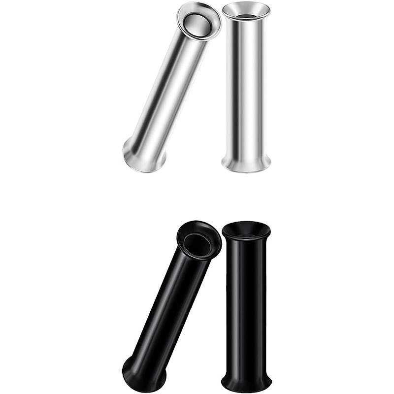 European and American punk style simple steel color horn ear expander earrings titanium steel inner teeth auricle human body puncture ear expander ear