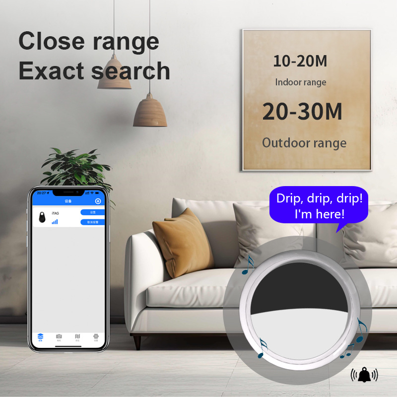 Airtag Children's Elderly Bluetooth Anti-Lost Artifact Car Location Find Breakpoint Tracking Finder Back Wallet