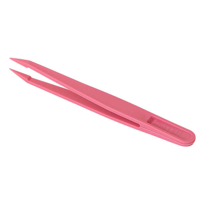 Hardening tweezers diy color tweezers tape elbow sticker straight head stationery toy hand account plastic tweezers