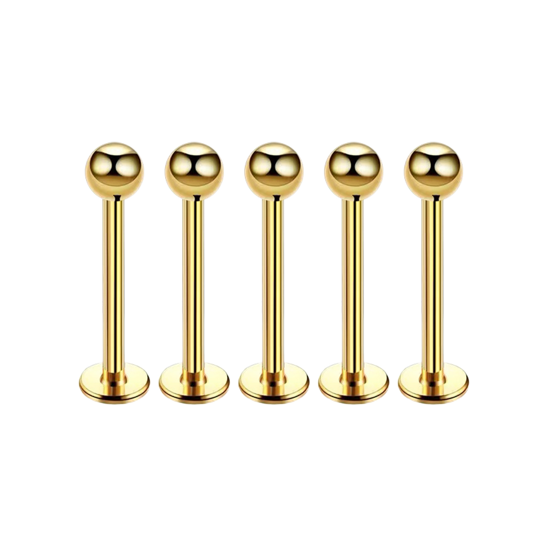 Cross-border e-commerce stainless steel lip nail ball outer tooth titanium steel ear nail personality ear bone nail puncture jewelry in stock wholesale