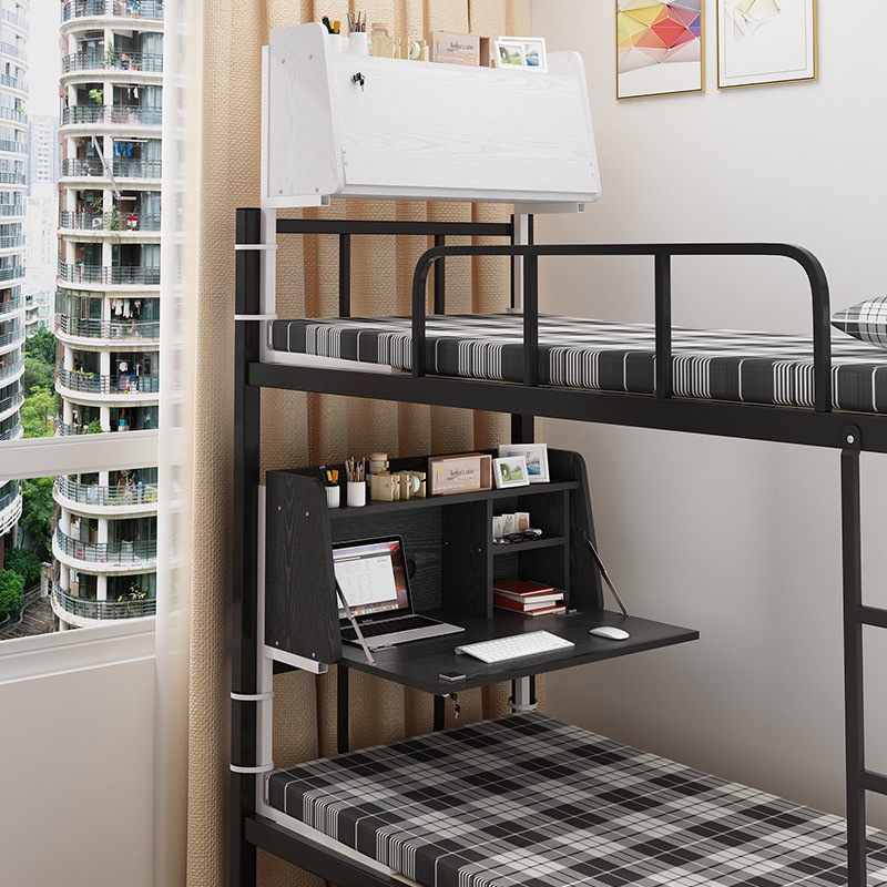 Dormitory Bed Table Student Bunk Bed Suspended Folding Desk Lazy Study Table Widened Dormitory Artifact Computer Table