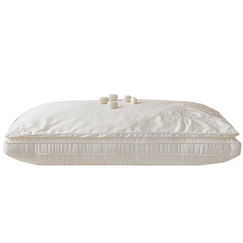 Class a Maternal and Infant Grade Five-Star Hotel Special Silk Pillow Adult Pillow Neck Pillow to Aid Sleep Home Soft Pillow Core