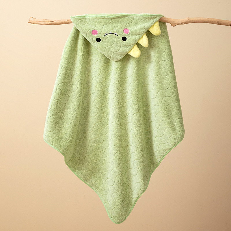 Baby Bath Towel Baby Newborn Children's Hooded Cape Bathrobe Quick-Drying Boys and Girls Absorbent Thickened Baby's Cushion