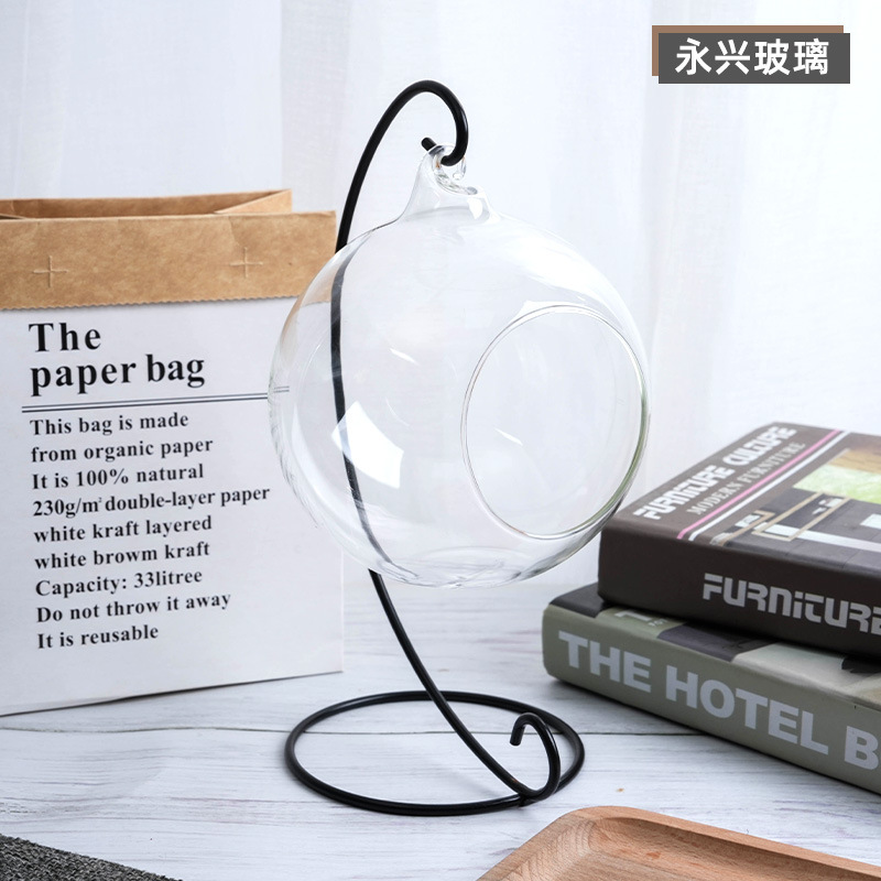 Открывающаяся стеклянная шарообразная ваза для микро-ландшафта, декор для свадьбы, креативные поделки