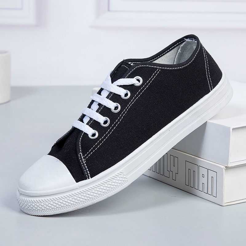2023 Spring and Summer New Men's Canvas Shoes Korean Style Low-top Trendy Lovers Shoes Classic All-match Student Casual
