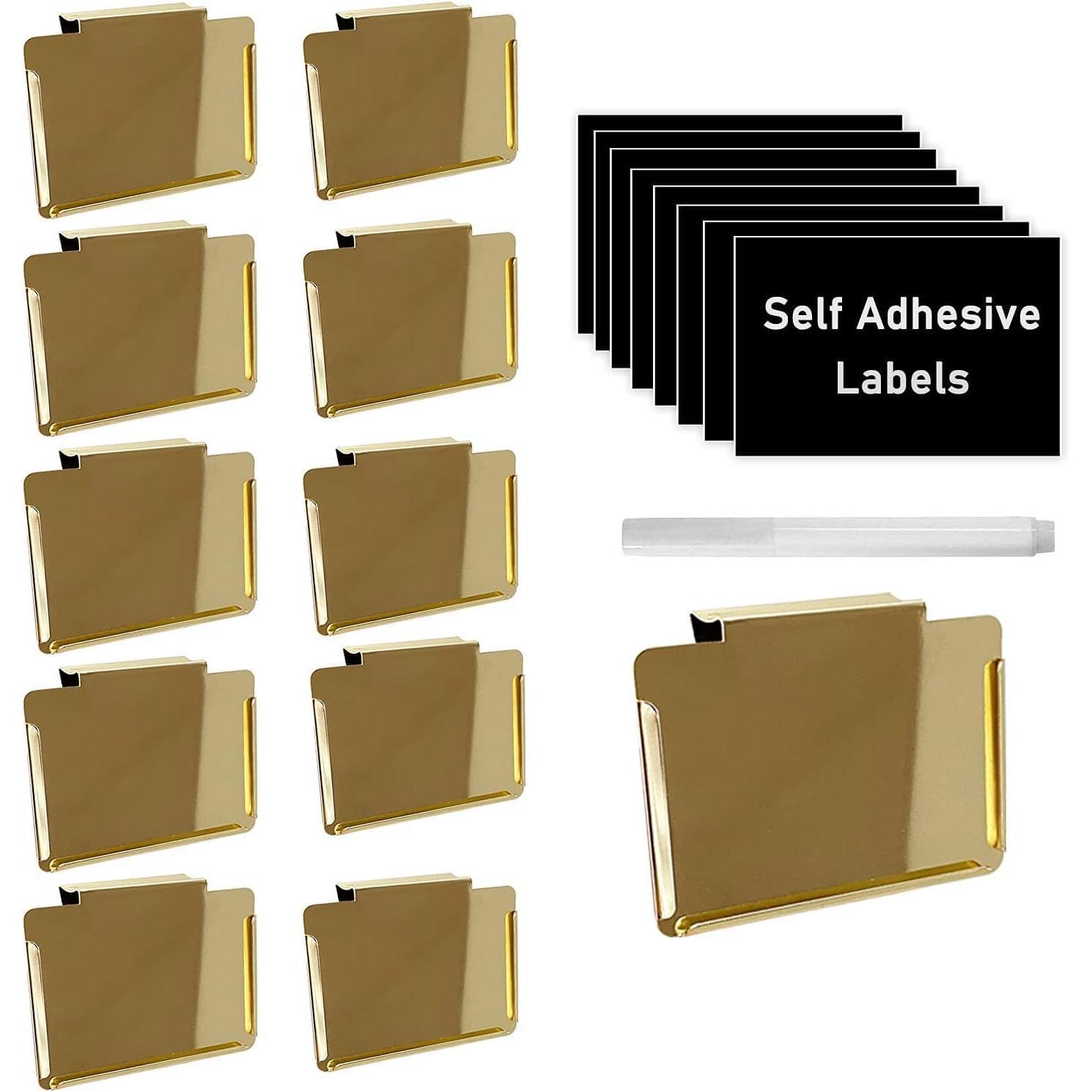 Кросс-Бордер Горячая Продажа Золотой Ярлык Клип Коробка для Хранения Продуктов Кухни Металлический Клип Черно-Белый Золотой Серебряный