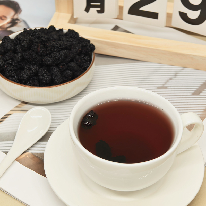 Black Mulberry 150g Canned Mulberry Dried Flower Tea Sulfur-free Instant Dried Fruit Source Factory Wholesale OEM