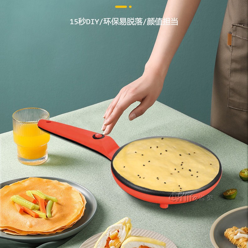 Factory direct live streaming generation lasagna cake pancake pan small household pancake machine spring roll leather machine pancake machine
