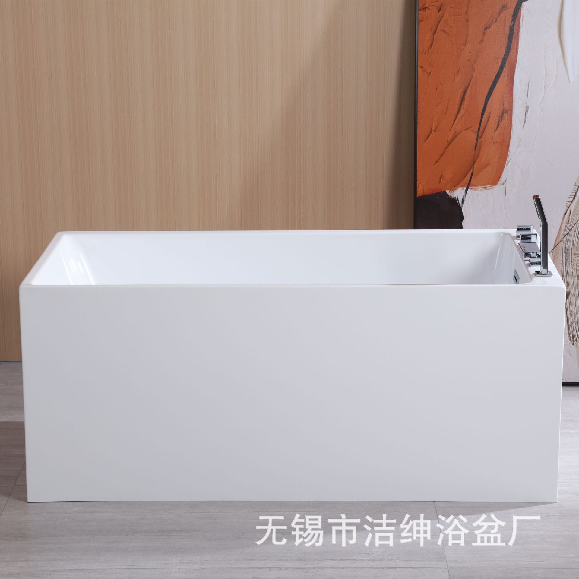 jerlsun small apartment deepening square narrow edge right angle Japanese deep bubble factory direct sales Wuxi bathtub bathtub