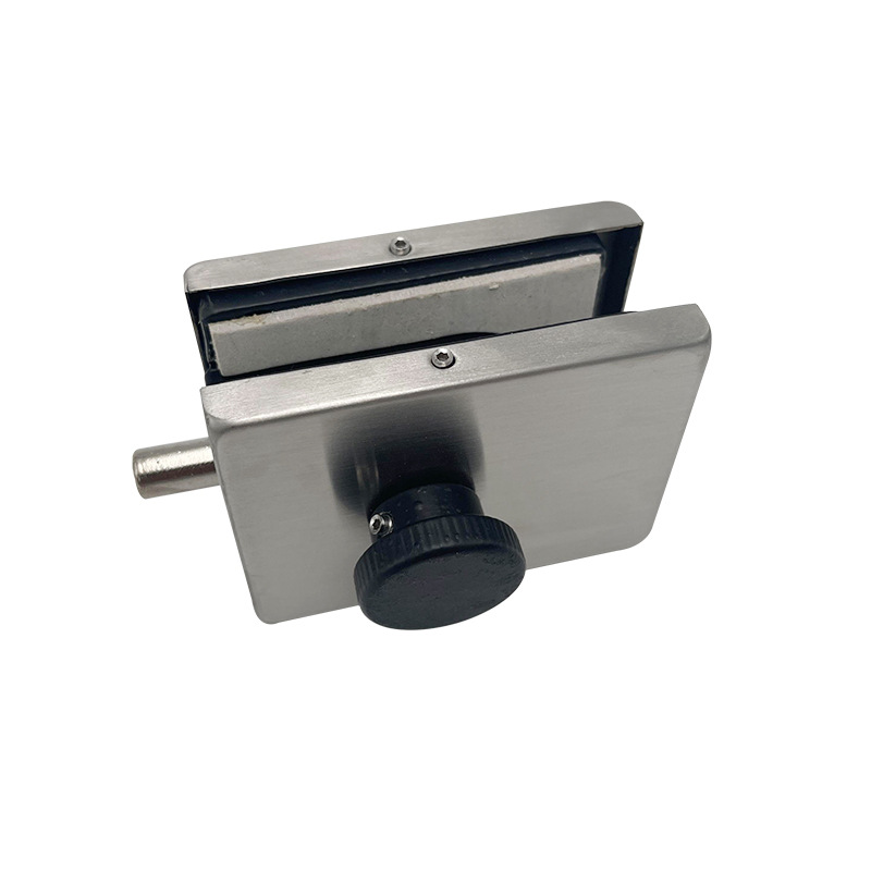 Hole-Free Glass Door Lock Double Door Bolt Frameless Door Lock Stainless Steel Door Lock Double Lock Push-Pull Double Door Lock Wholesale