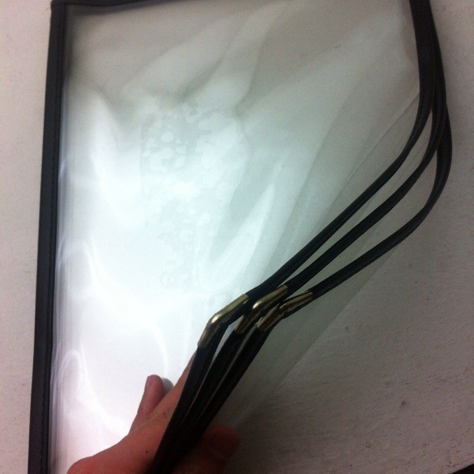 Western-style A4 transparent menu pvc menu menu menu clip insert loose-leaf restaurant order book price list 3 sheets 6 sides