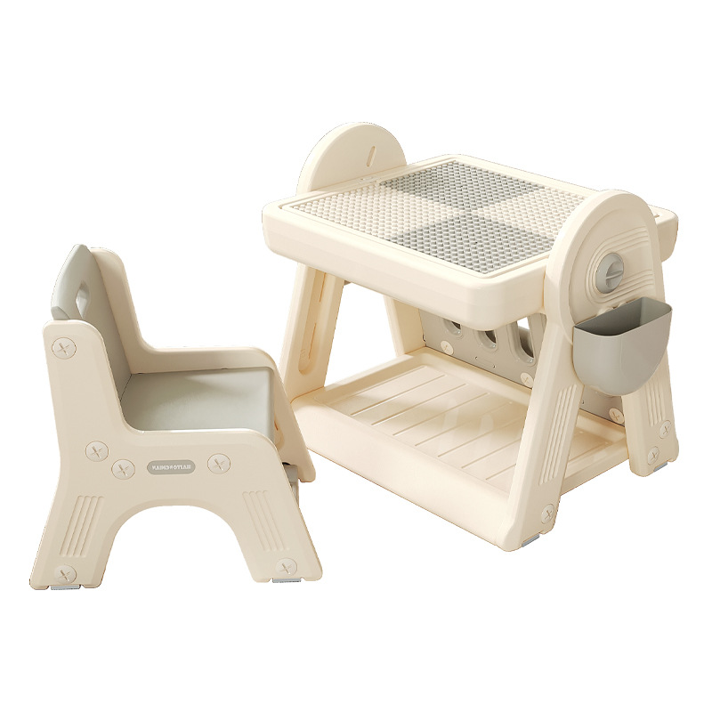 2026 New Children's Toy Multifunctional Drawing Board Educational Baby Toy for Ages 3-6 Early Education Game Assembly Building Block Table