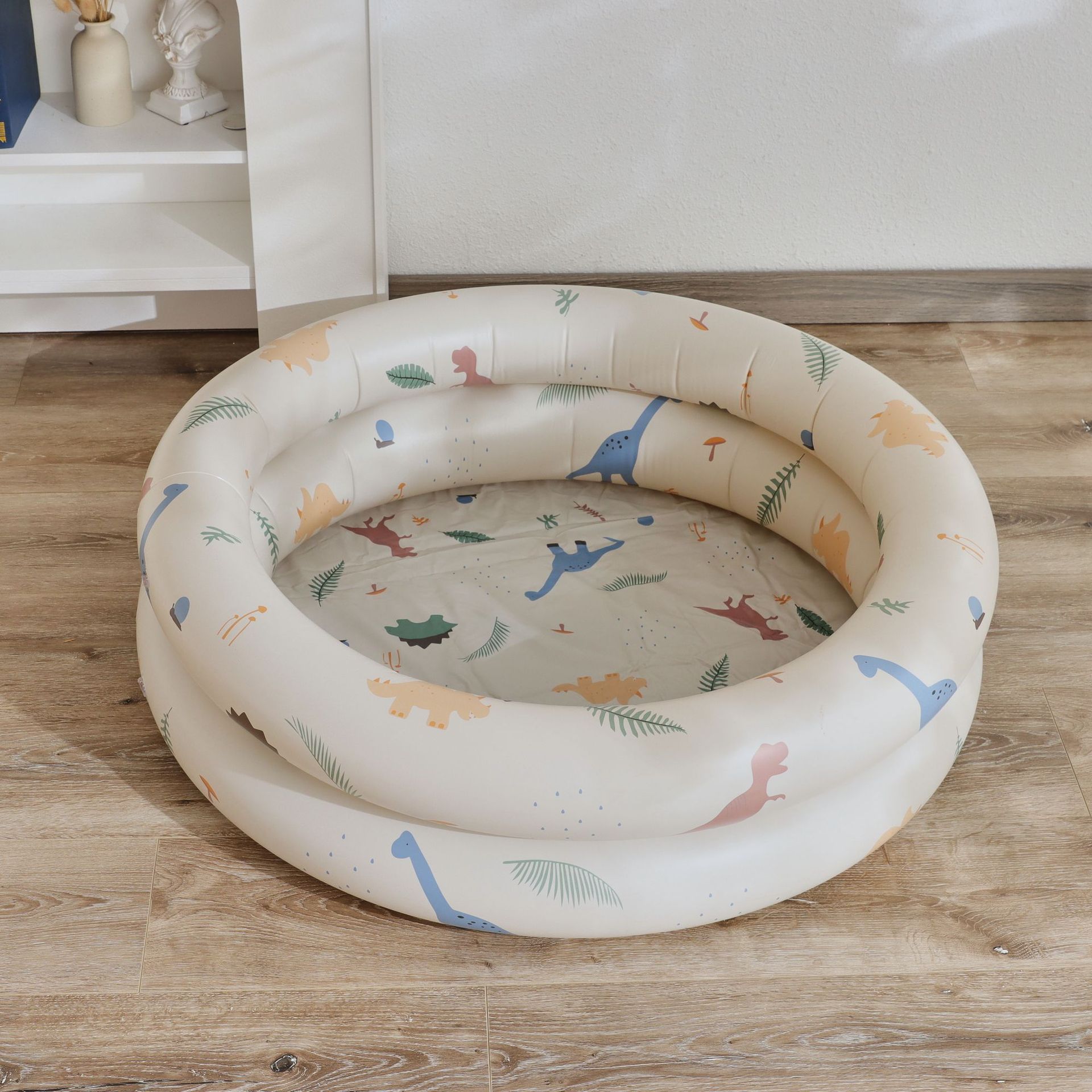Couple ins Danish retro striped inflatable swimming pool baby dinosaur pool thickened household Marine Ball pool