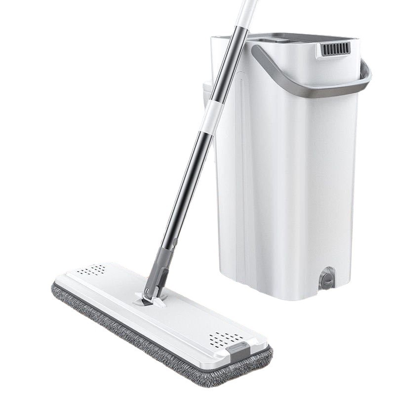 Hands-Free Lazy Scraper Large Thickened Household Rotating Mop with Dry and Wet Separation Mop Bucket for Easy Cleaning