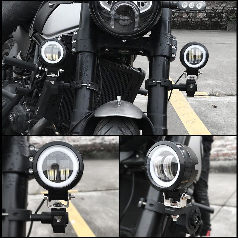 Motorcycle Street Light Tangent External Electric Vehicle Led Headlight Scooter 12V60V Strong Light Waterproof Super Bright Light