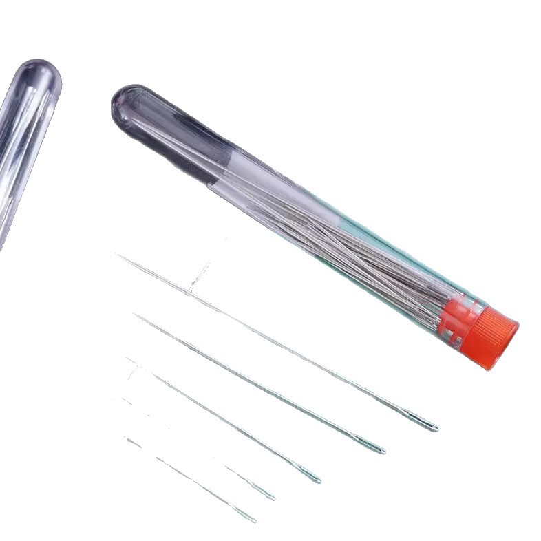 Household Sewing Needles, Large-Eye Needles, Multi-Size Mixed Needles to Meet Daily Needs, with Storage Tube for Convenient Storage of Large-Hole Needles