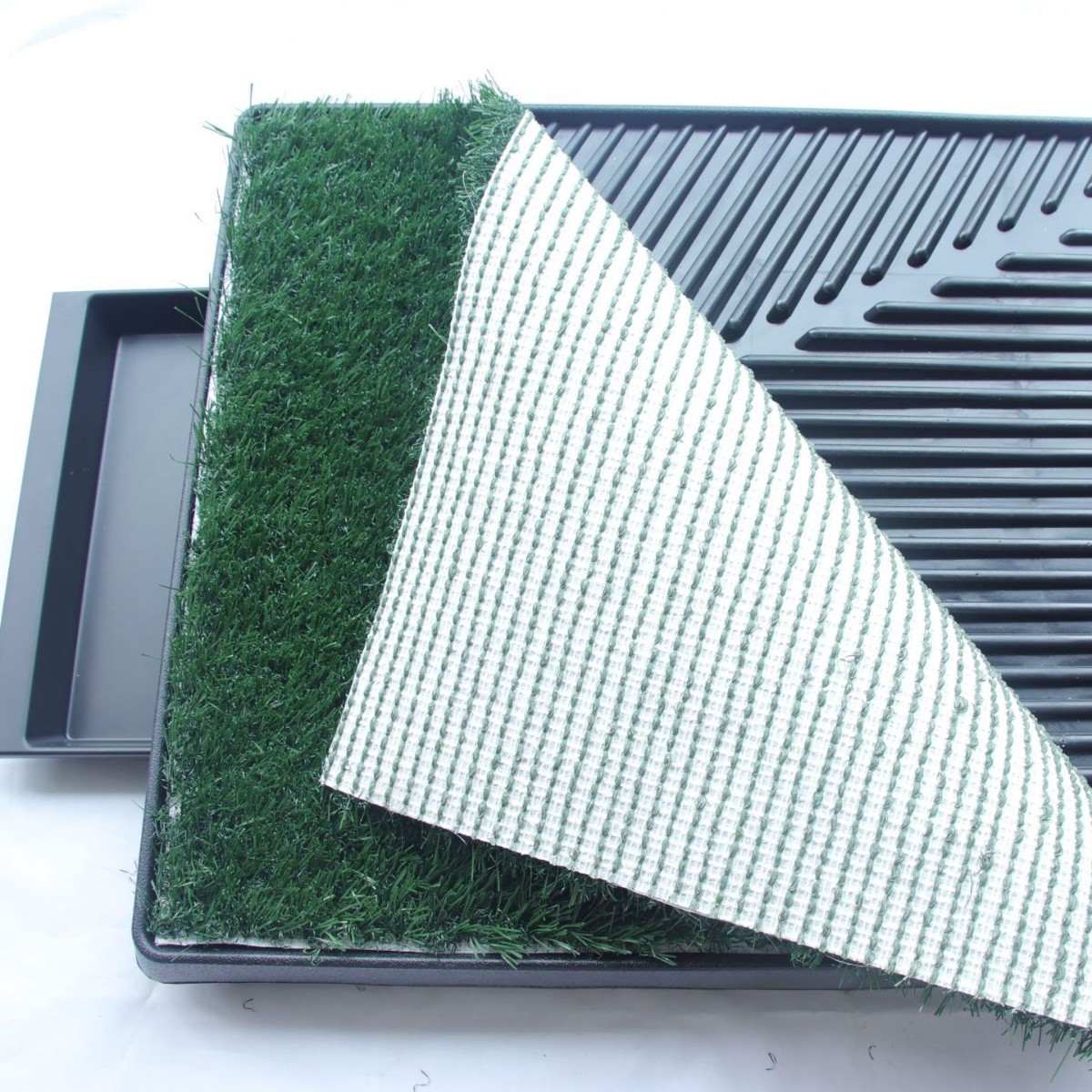 Fake Turf Pet Lawn Drawer Model Matching Factory Supply Dog Toilet Large and Small Version Separate Plastic Pet Toilet