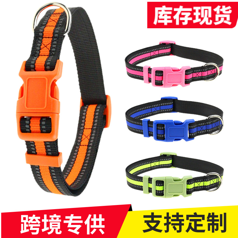 Светоотражающий нейлоновый ошейник для собак, рождественский ошейник для щенков и кошек, оптовая продажа