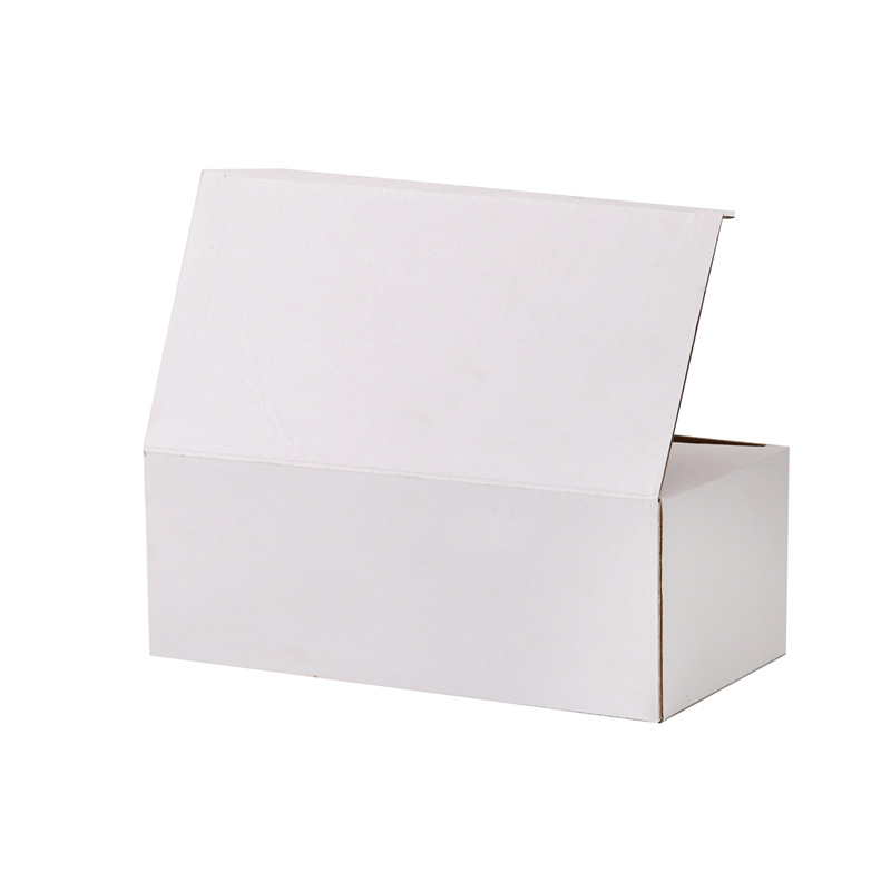 White Corrugated Paper Battery Medium Box Express Box Cylindrical Battery Carton Packaging Hardness Standard Anti-Collision