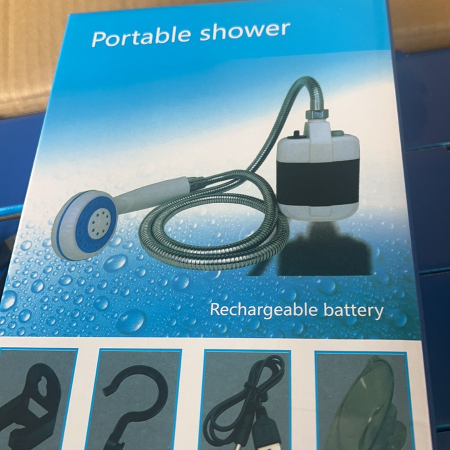New Outdoor Bathing Outdoor Bathing Artifact Convenient Construction Site Dormitory Camping Simple Shower Wireless Bathing Device Rechargeable