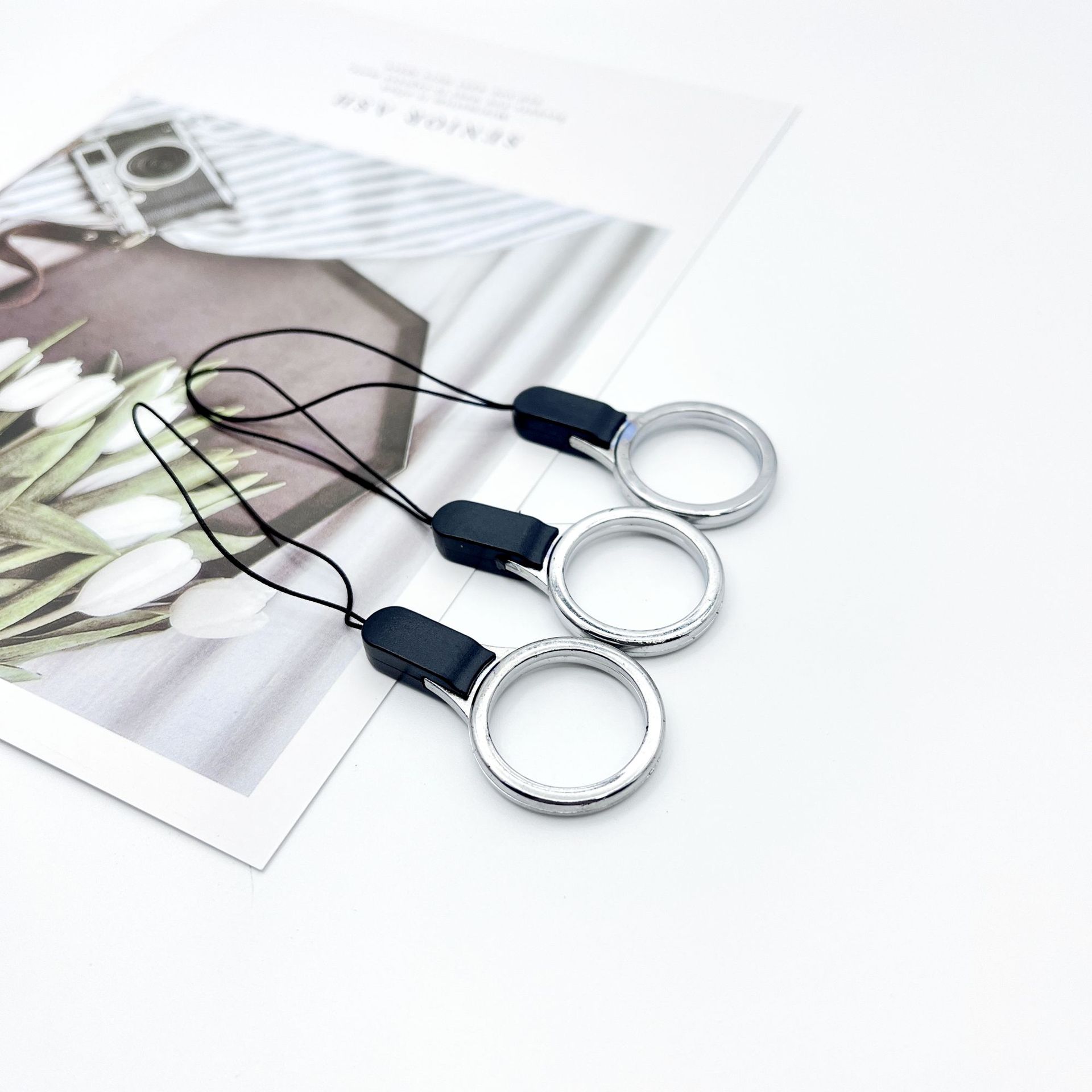 Кольцевой подвес пластиковая петля короткая лямка аксессуар для мобильного телефона USB флешка бусиновая лямка для мобильного телефона