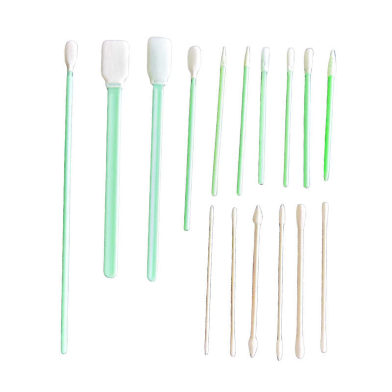 Cotton swab manufacturer Green Rod dust-free purification cotton swab pointed sponge disposable clean cotton swab purification cotton swab