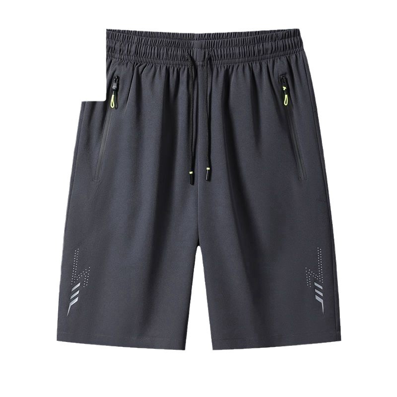 Men's Shorts Summer Thin Ice Silk Quick Shorts Men's Sports Loose Breathable Beach Pants
