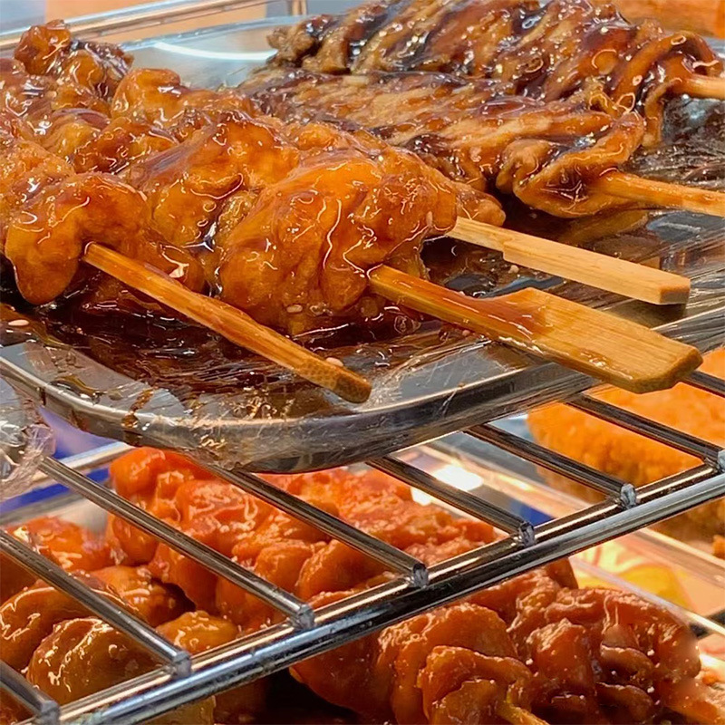 Dacheng Microwave Skewered Teriyaki Semi-Finished Chicken Skewers Crispy Bone Balls Chicken Steak Food Ready-To-Eat Heating Convenience Store Fresh Food