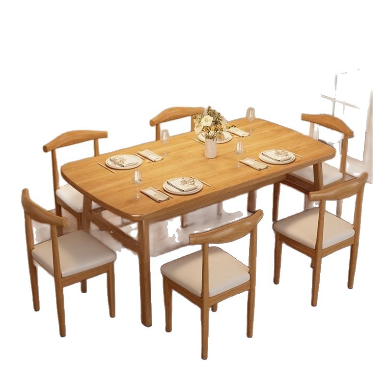 Fast Food Breakfast Dining Table and Chairs, Snack Bar, Milk Tea Commercial Table and Chair Set, Rental House Trendy Dining Table
