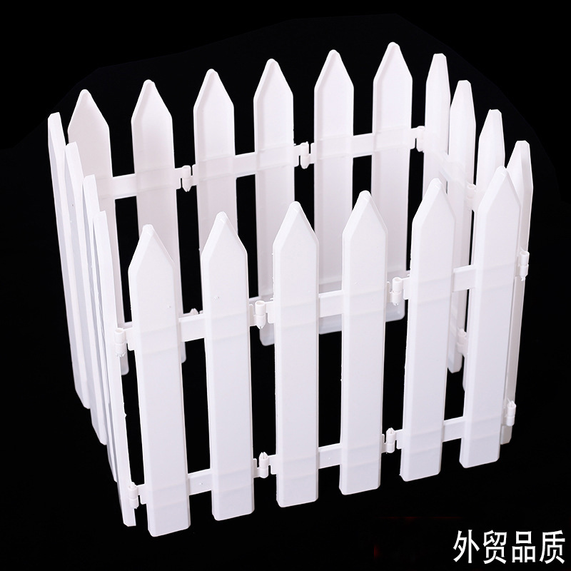 Импортные рождественские товары украшение рождественской елки белый пластиковый забор для двора оптовая продажа