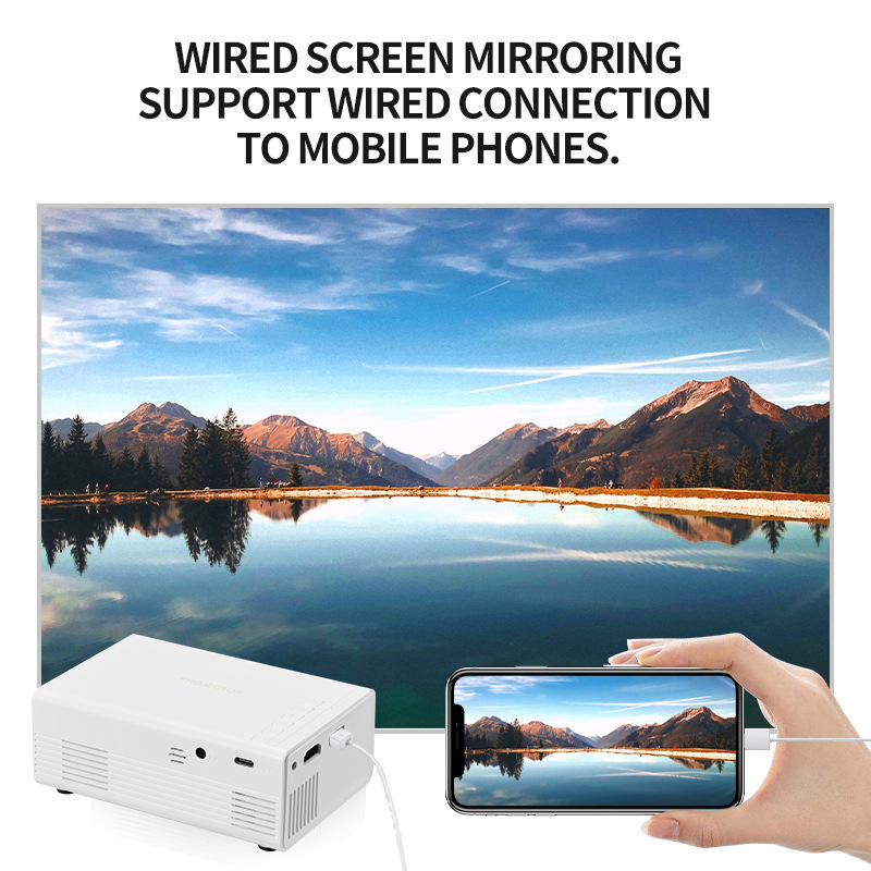 Convenient Projector Home Theater 1080p Android Smart HD Home Wireless Projector Cross-border M200