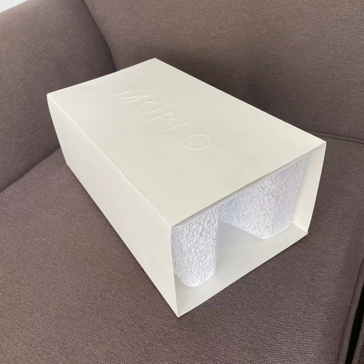 Chongqing Manufacturer Customized Paper Tray Packaging Products Pulp Molded Shoe Tray Shoe Box Environmentally Friendly Degradable Pulp Shoe Box