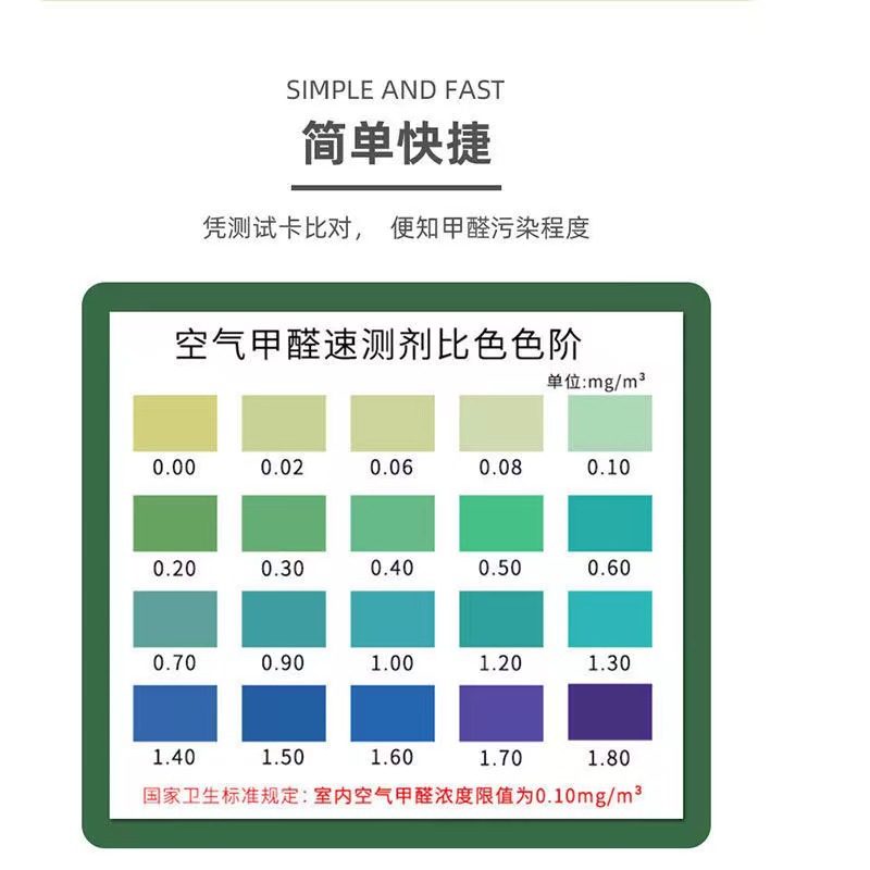Formaldehyde Detection Agent, Air Purification Self-Test Box, Test Box, Formaldehyde Detector, Large Number of Household Use