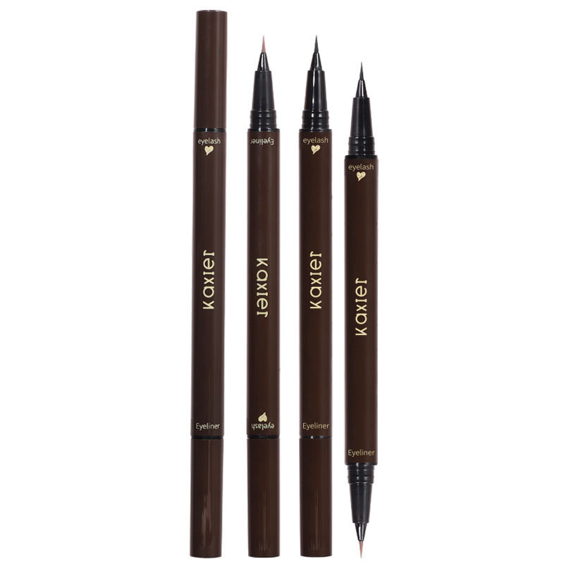 Cahill Natural Makeup Double-Ended Eyeliner Waterproof Ultra-Fine Non-Smudge Long-Lasting Contouring Lower Eyelashes