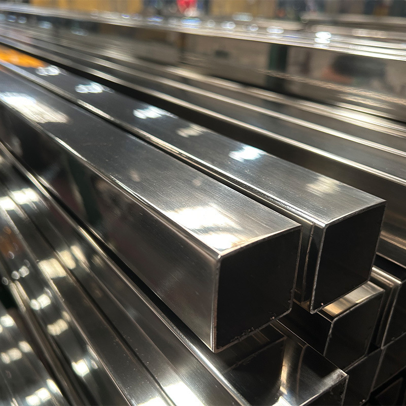 Spot Wholesale Stainless Steel Pipe Square Tube Shelf Stainless Steel 304 Square Tube Products Hollow Stainless Steel Square Tube