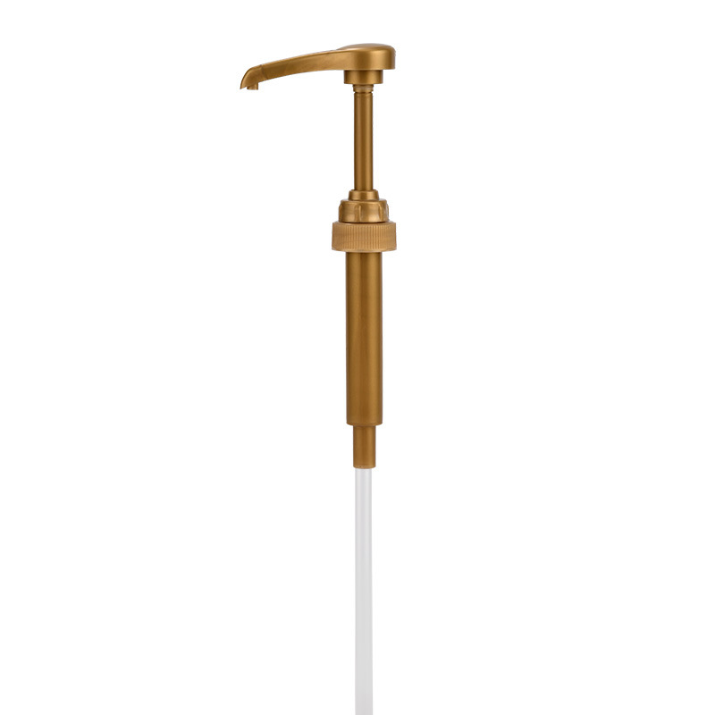 Amazon Syrup Jam Pump Head Cross-border Golden Food Grade Quantitative Pressing Head Juice Pressing Mouth 28 Teeth/400