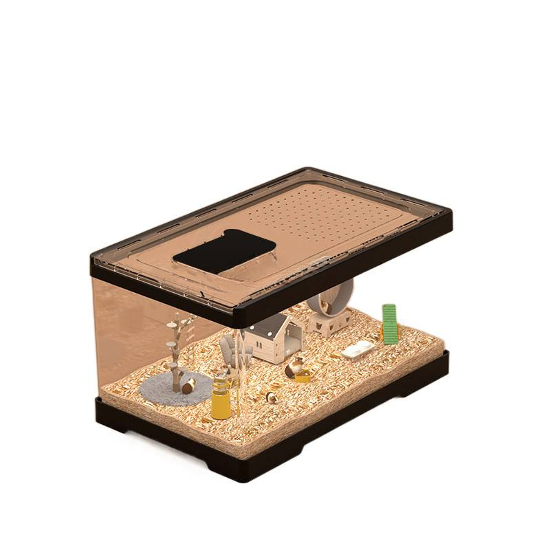 Hamster Cage Acrylic Transparent Cheap Large Oversized Luxury Villa Breeding Box for Golden Bear and Silver Fox