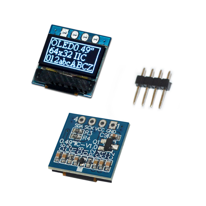 0.49-inch oled display module SSD1315IC 4-pin IIC interface white light small size 6432 dot matrix
