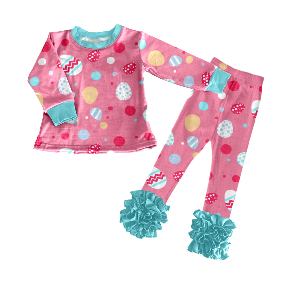 High-Quality Foreign Trade Children's Clothing Printed Children's Cute Creative Customized Autumn Suit