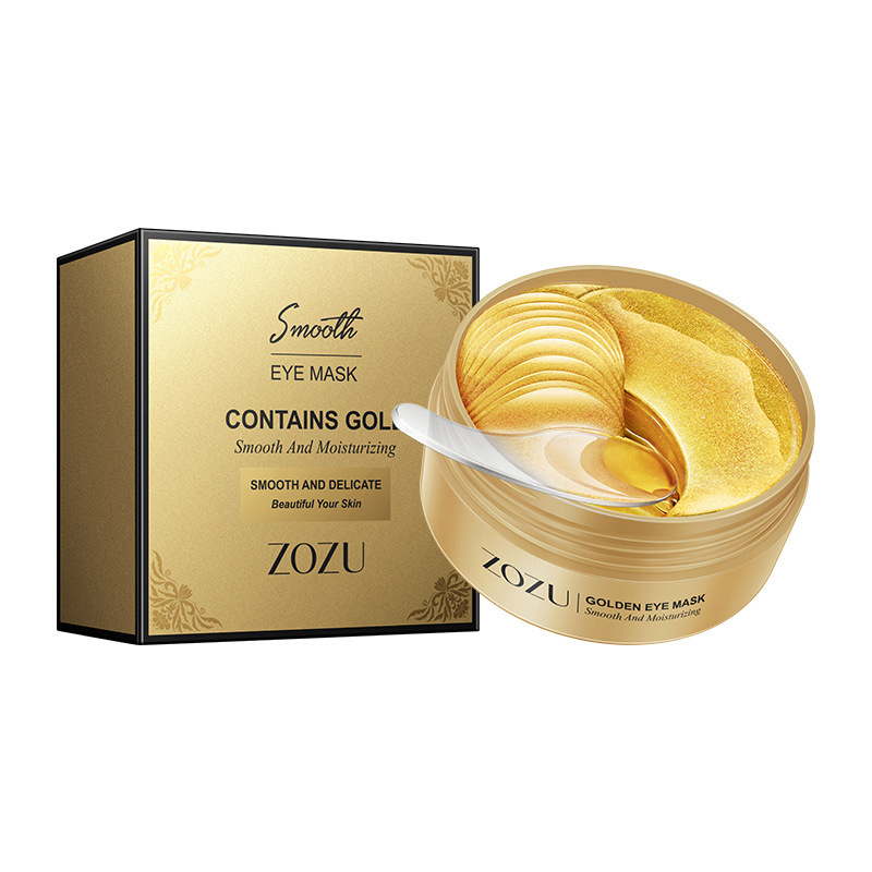 Zozu Gold Eye Mask Hydrating, Moisturizing, Gentle and Moisturizing, Improving Dry Eyes, Eye Mask Patch, Cross-Border Export Wholesale