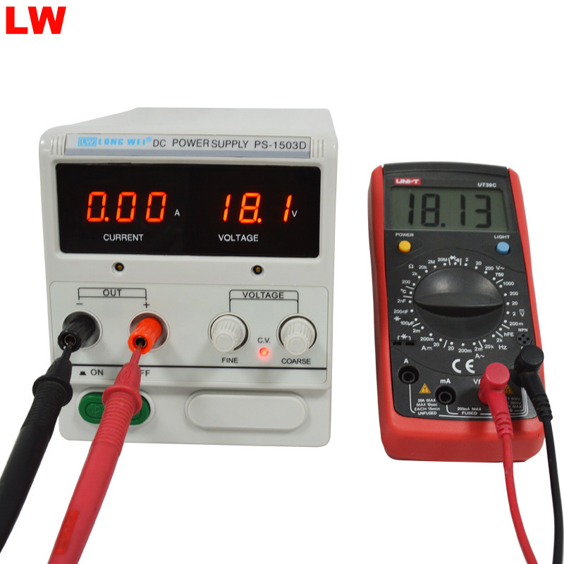 Ps1505D Longwei Digital Display Dc Regulated Adjustable Power Supply 15V5A Aging Led Power Supply Multi-Purpose
