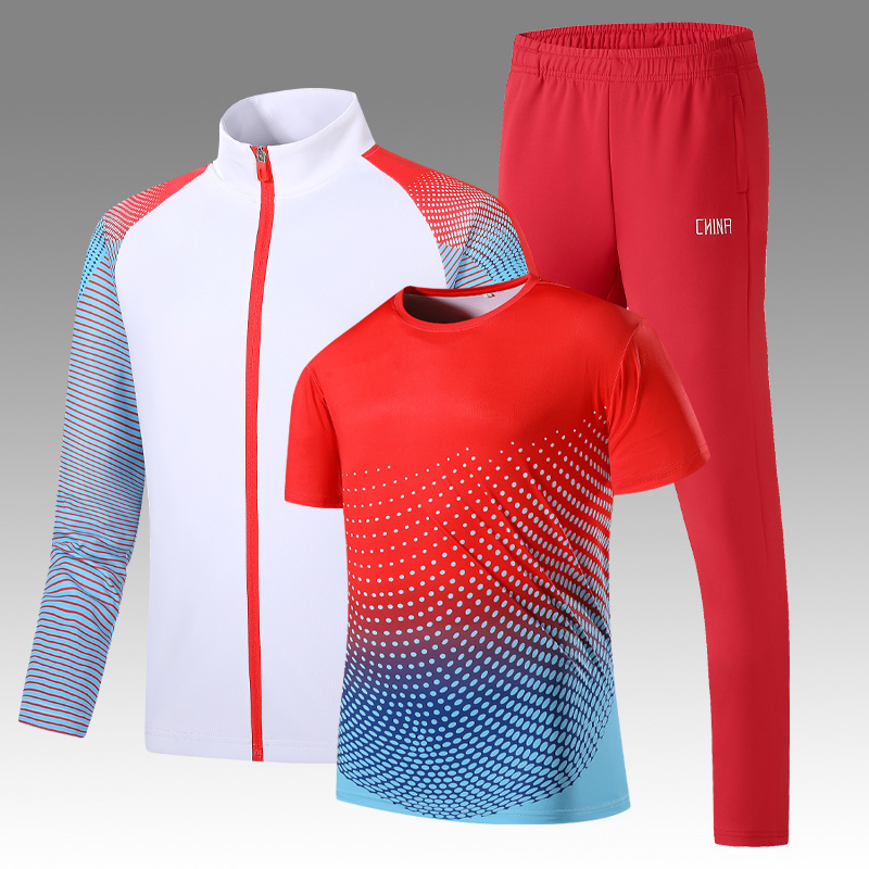 7703 Large Quantity of Ready-Made Campus Group Long-Sleeved Suits, Casual, Breathable, Sweat-Absorbent Parent-Child Suits