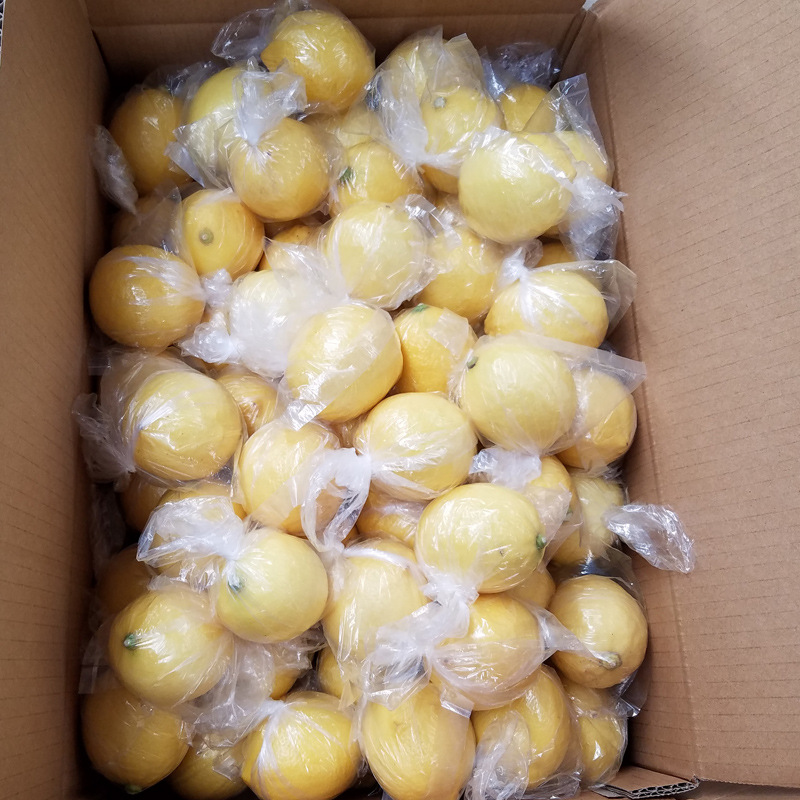 Fruit Wholesale Fresh Anyue Yellow Lemon Medium and Large Fruit 1 Catties 3-4 First-Class Juice Duoyulik Starting from 2.5kg