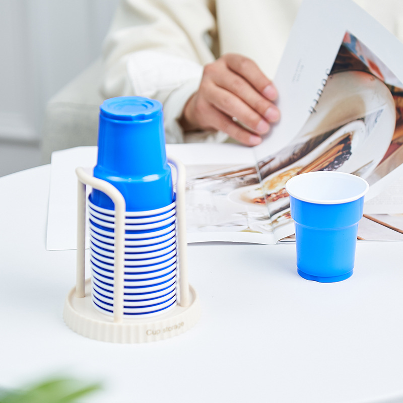 Disposable Cup Paper Cup Holder Desktop Cup Holder Cup Taker Multifunctional Cup Storage Rack Household Coffee Tea Cup Holder
