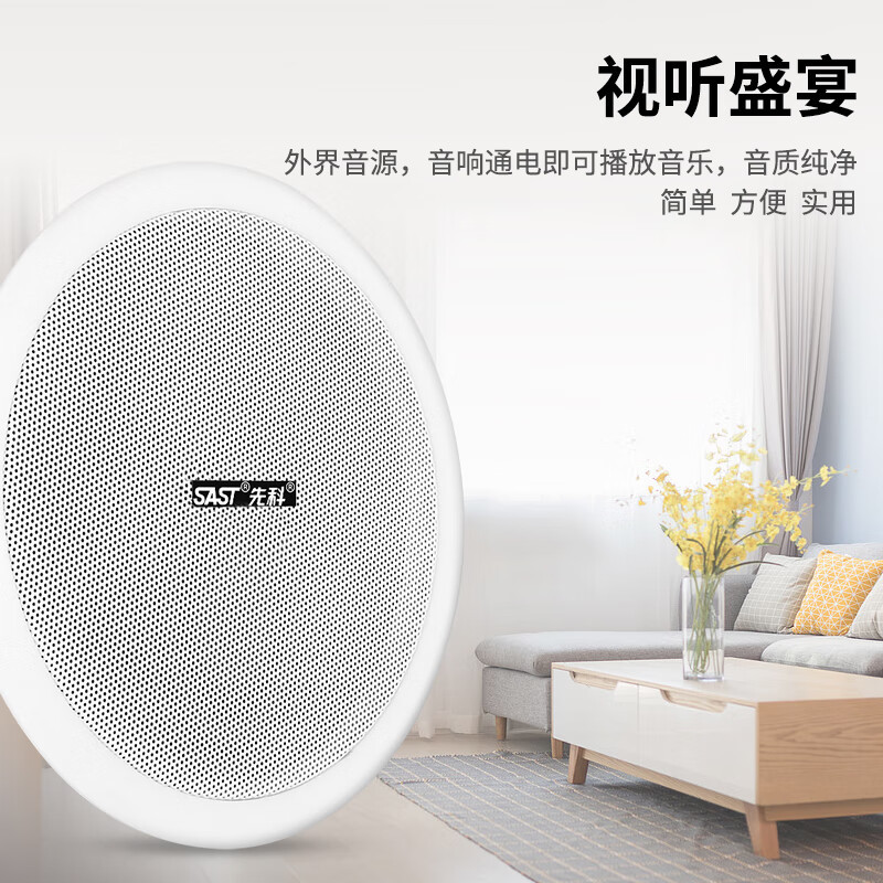 Xianke S1-6 constant pressure ceiling speaker ceiling audio ceiling background music embedded mall speaker Bluetooth