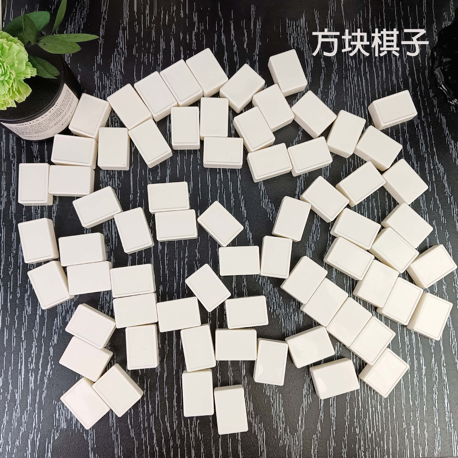 Board Game DIY Square White Red and Blue Colorful Chess Pieces Acrylic Game Mahjong Accessories Kidsren's Educational Toys